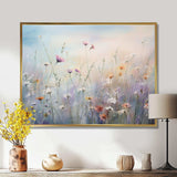 Wildflowers Wander meadows - Floral Canvas Wall Art