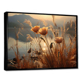 Sunset Wildflower Serenade - Floral Canvas Wall Art