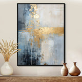 beige and gold simple winter landscape - Landscapes Canvas Wall Art