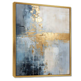 beige and gold simple winter landscape - Landscapes Canvas Wall Art