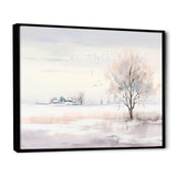 winter scenery minimalism - Landscapes Canvas Wall Art