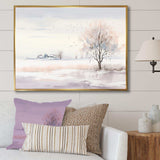 winter scenery minimalism - Landscapes Canvas Wall Art