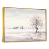 winter scenery minimalism - Landscapes Canvas Wall Art