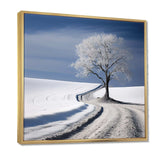 winter scenery minimalism - Landscapes Canvas Wall Art