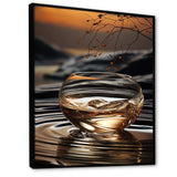 Bronze Brilliance vase harmony - Abstract Canvas Wall Art