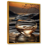 Bronze Brilliance vase harmony - Abstract Canvas Wall Art