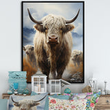 Yaks grazing in mountain - Yaks Bedroom Wall Art
