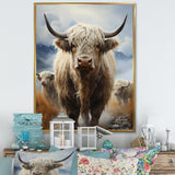 Yaks grazing in mountain - Yaks Bedroom Wall Art