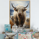 Yaks grazing in mountain - Yaks Bedroom Wall Art