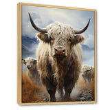 Yaks grazing in mountain - Yaks Bedroom Wall Art