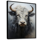 minimalism black and white Yak painting - Yaks Wall Art Prints