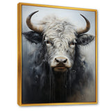 minimalism black and white Yak painting - Yaks Wall Art Prints