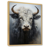 minimalism black and white Yak painting - Yaks Wall Art Prints