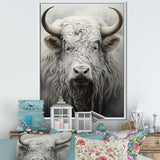 minimalism grey Yak painting - Black Yaks Wall Art