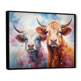 Cute Multicolor Yaks selfie - Yaks Living Room Wall Art