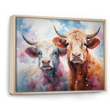 Cute Multicolor Yaks selfie - Yaks Living Room Wall Art