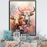 Romanticism Yaks couple harmony - Yaks Bedroom Wall Art
