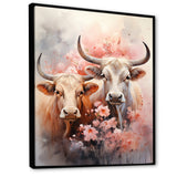 Romanticism Yaks couple harmony - Yaks Bedroom Wall Art