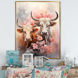 Romanticism Yaks couple harmony - Yaks Bedroom Wall Art