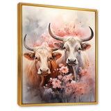 Romanticism Yaks couple harmony - Yaks Bedroom Wall Art