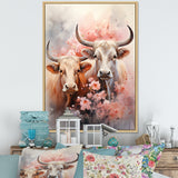 Romanticism Yaks couple harmony - Yaks Bedroom Wall Art