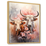 Romanticism Yaks couple harmony - Yaks Bedroom Wall Art