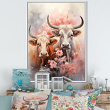 Romanticism Yaks couple harmony - Yaks Bedroom Wall Art