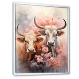 Romanticism Yaks couple harmony - Yaks Bedroom Wall Art