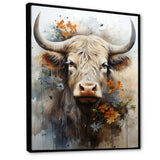 Floral yak profile - Yaks Wall Art Prints