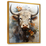 Floral yak profile - Yaks Wall Art Prints