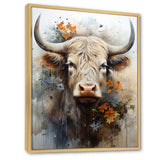 Floral yak profile - Yaks Wall Art Prints