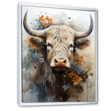 Floral yak profile - Yaks Wall Art Prints