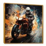 Thrill of the ride Motorcycle - Motorcycle Canvas Wall Art
