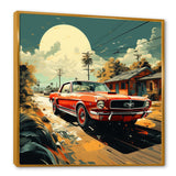 Classic Muscle Car Mustang - Performing Arts Canvas Wall Art