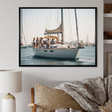 Yacht clubbing paradise - Boat Sailing Canvas Wall Art