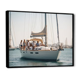Yacht clubbing paradise - Boat Sailing Canvas Wall Art