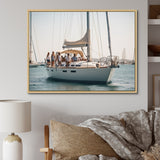 Yacht clubbing paradise - Boat Sailing Canvas Wall Art