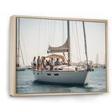 Yacht clubbing paradise - Boat Sailing Canvas Wall Art