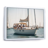 Yacht clubbing paradise - Boat Sailing Canvas Wall Art