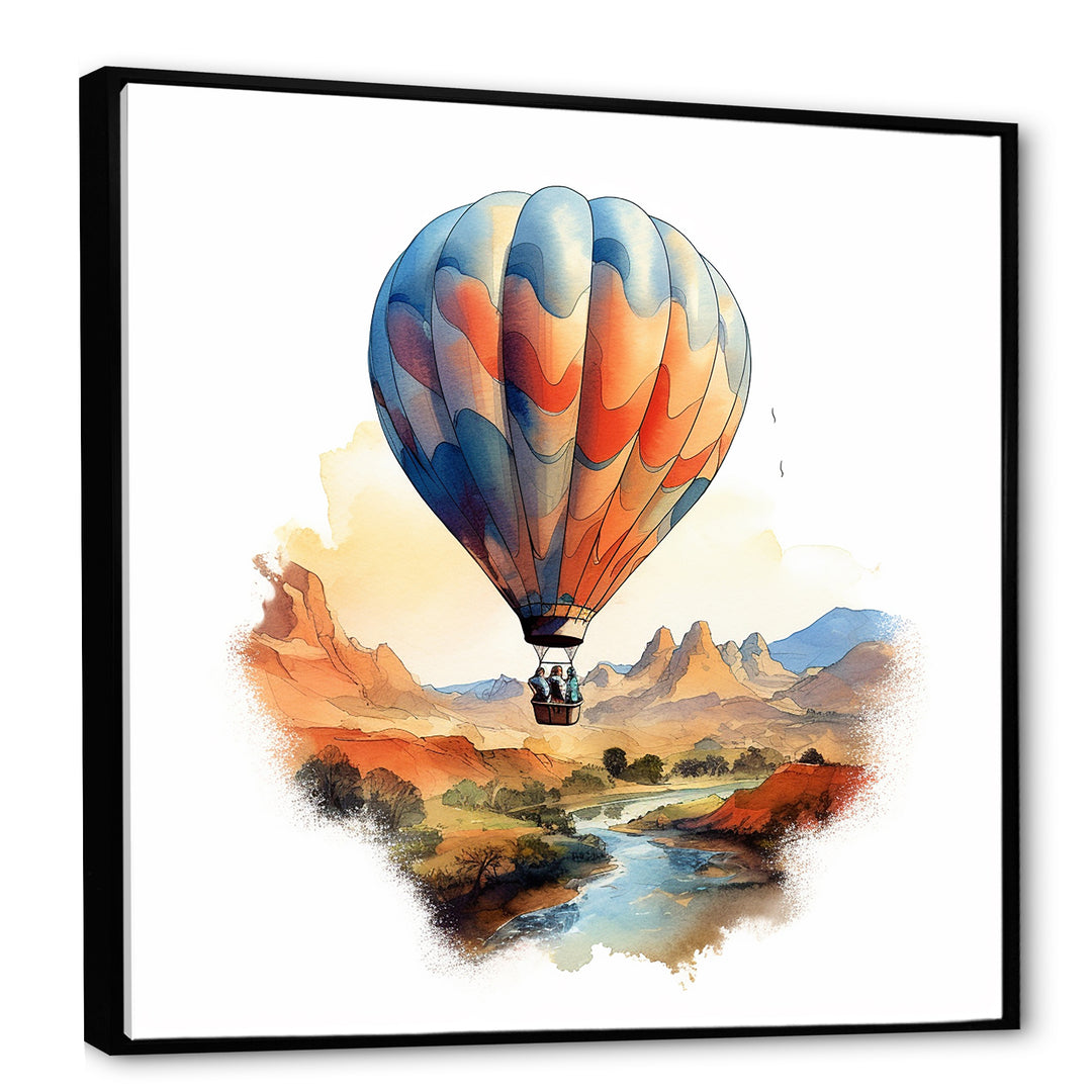 Hot Air Balloon dreamscape - Hot Air Balloon Canvas Wall Art