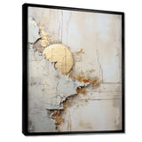 grey and white nature split - Abstract Canvas Wall Art