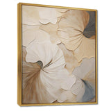 beige minimalism elegance in bloom - Floral Canvas Wall Art