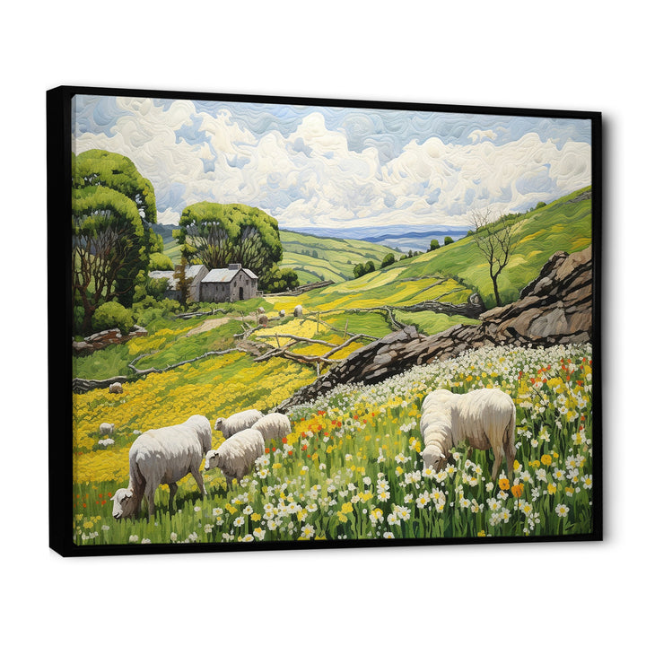 Sheep wondering Pastoral harmony - Sheep Wall Art Prints