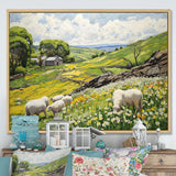 Sheep wondering Pastoral harmony - Sheep Wall Art Prints