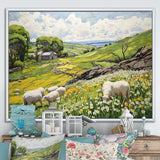 Sheep wondering Pastoral harmony - Sheep Wall Art Prints