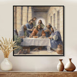 The Last Supper watercolor - Spiritual Canvas Wall Art