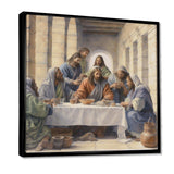 The Last Supper watercolor - Spiritual Canvas Wall Art