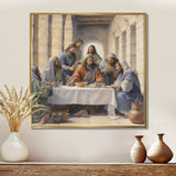 The Last Supper watercolor - Spiritual Canvas Wall Art