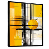 Yellow Brilliant Echoes Abstract Collages II - Abstract Canvas Wall Art