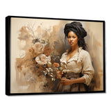 African Historical portrait  - People Canvas Wall Art